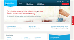 Desktop Screenshot of berufsberatung.ch