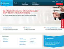 Tablet Screenshot of berufsberatung.ch